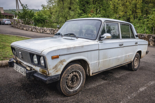 Tskaltubo, Georgia - April 23, 2015: VAZ 2106 - Lada 1600 car