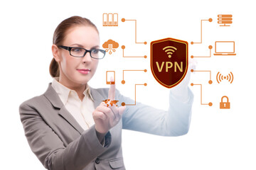 Virtual private network VPN cyber concept