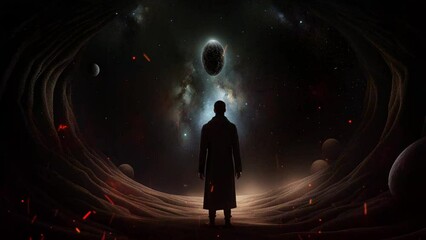 Healing therapy, etc. Mystical surrealism conceptual abstract fantasy art, state of mind, astrological horoscope, universe, cosmos. Suitable for content illustration like religion, meditation, science