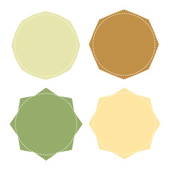 Starburst, sunburst price tag, label with empty, blank space. Price flash button, pin shape. Vector Illustration. EPS file 149.