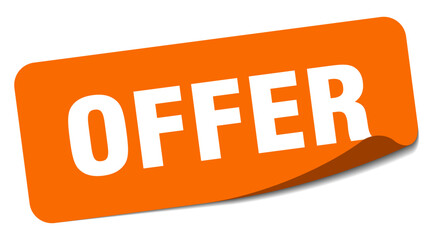 offer sticker. offer label