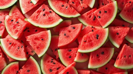 realistic Background of fresh sweet red watermelon. Watermelon background