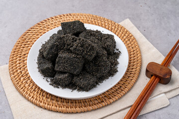 Korean food, traditional food, rice cake, Korean rice cake, cake, sweet pumpkin pie, ramie, slice, wind rice cake, honey rice cake, rice cake, honey white rice cake, five colors, mugwort