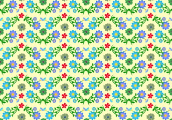 seamless pattern with flowers