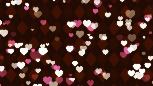 cute heart loop background material
