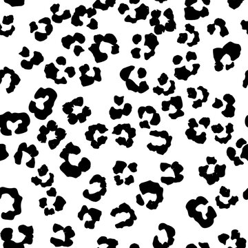 White Leopard Jaguar Spot. Snow Animal Blob. Leo Seamless Vector Ink. Black Cheetah Animal Ink. Panther Abstract Blotter. Leo Animal Stain. Cheetah Seamless Leather Camouflage. Snow Jaguar Print.
