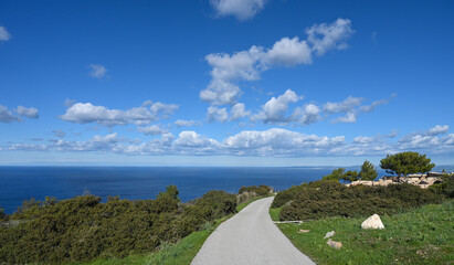 road in the mountains of Northern Cyprus in winter 14