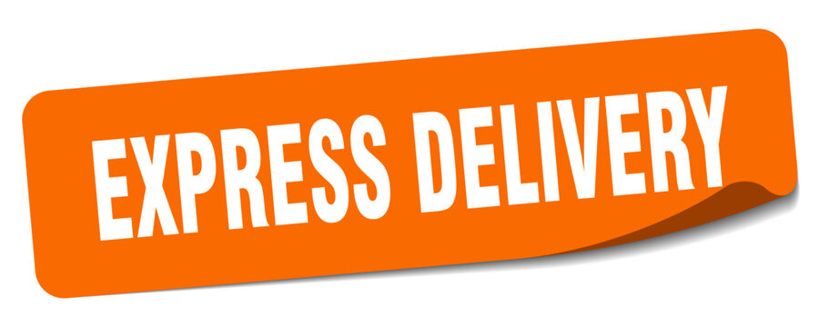 express delivery sticker. express delivery label
