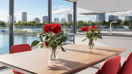 A Vibrant Red Rose Resting on an Open Book, Symbolizing Love and Literature