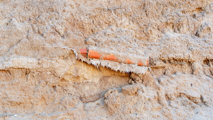 Drainage pipe in the ground