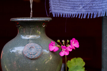 vase with flowers