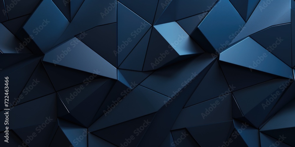 Poster a blue abstract wallpaper with geometric shapes. perfect for adding a modern touch to any space