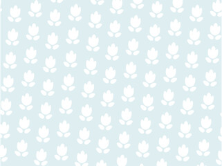 cute pattern with white flowers