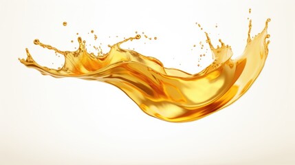 A photograph capturing a splash of liquid on a clean white surface. Ideal for use in advertising, product promotions, or graphic design projects