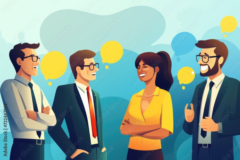 Poster a picture capturing a group of people standing next to each other. ideal for illustrating teamwork, 