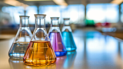 Science Chemistry Chemical Test Liquid Laboratory Scientific, Research Experiment Glassware Analysis Lab Equipment, Medicine Flask Glass Medical Biology Biotechnology