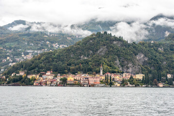 Fototapeta na wymiar Little town of Varenna at lake Como