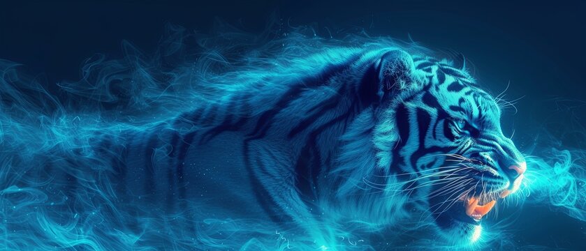 青い背景のトラ - (Blue Background Tiger ) Blue Tiger Images – Browse 96,832 Stock Photos, Vectors, and Video