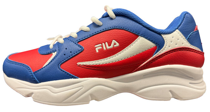 Fila Stirr men's sneaker in red, blue and white.
