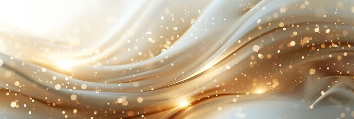 Abstract cream luxury background with thin gold threads - obrazy, fototapety, plakaty
