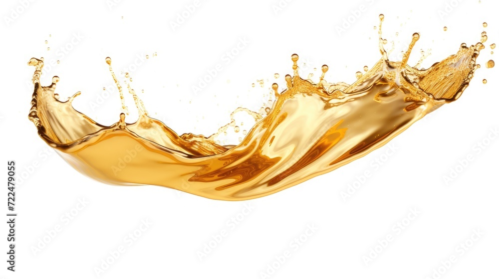 Poster A dynamic image capturing a splash of liquid on a pristine white surface. Perfect for adding a sense of movement and energy to various design projects