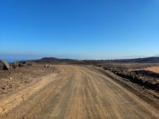 Road on Lanzarote, Canary Islands