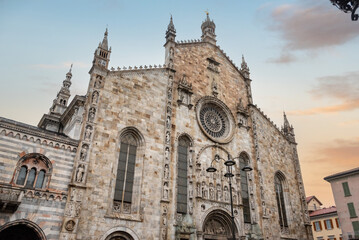 Portal of the cathedral in Como