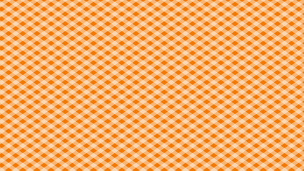 Orange and white diagonal plaid background