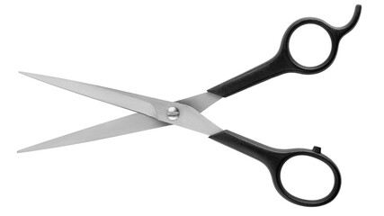 hairdressing Scissors isolated on white background, full depth of field