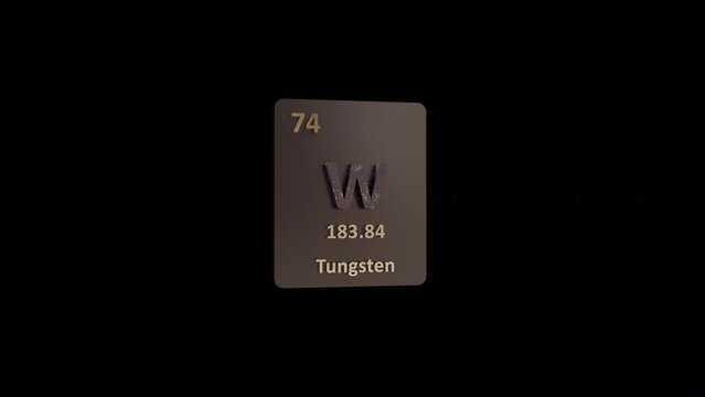 Tungsten Periodic Table animation
