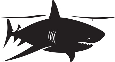 shark nice vector silhouette image