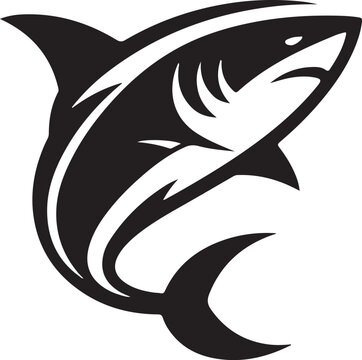 shark vector silhouette image