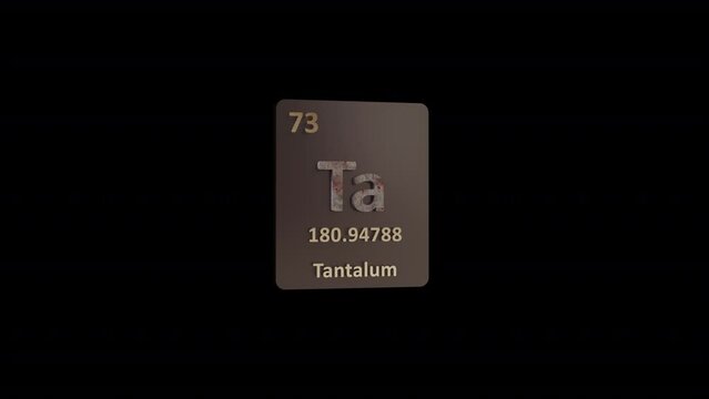 Tantulum Periodic Table animation