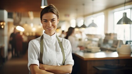 Young American Female Chef