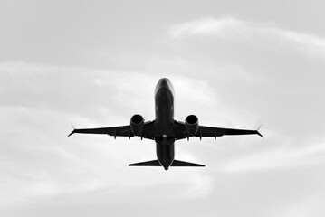 airplane in the sky