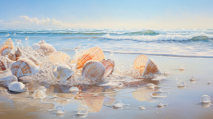 Obraz na płótnie Canvas Pristine sandy beach