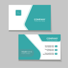 New modern and simple business card design template