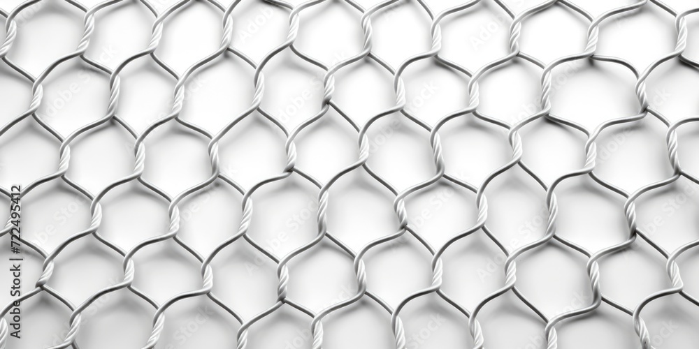 Poster a detailed view of a chain link fence. suitable for industrial or security-related projects