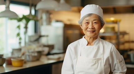 Senior Asian Female Chef