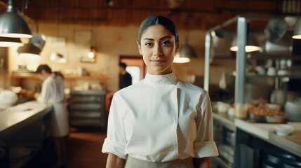 Fototapeta premium Young Mexican Female Chef