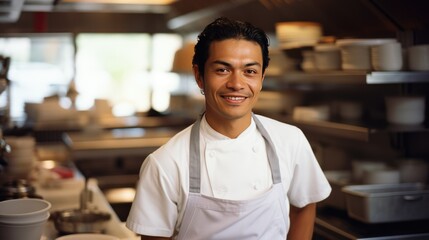 Fototapeta na wymiar Young Mexican Male Chef