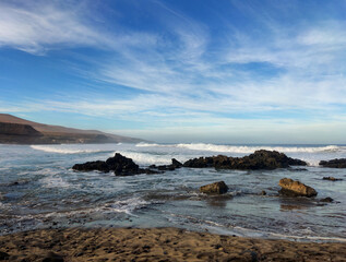 rocks on the beach on Fuerteventura, Canary Islands