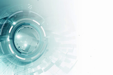 Abstract futuristic technology background with circles. Copy space