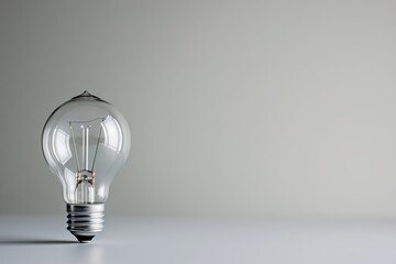 A solitary light bulb casts a warm glow on a blank canvas, illuminating the space with its comforting radiance
