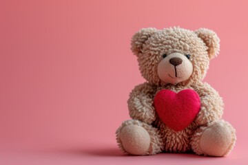 Teddy Bear Love: Embracing a Valentine Heart