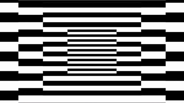 Abstract Background Monochrome Stripes Geometric Elegance, 4k Seamless Loop Video with Mesmerizing Vertical Movement Stripes