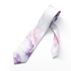 Watercolor-Style tie with White Background.