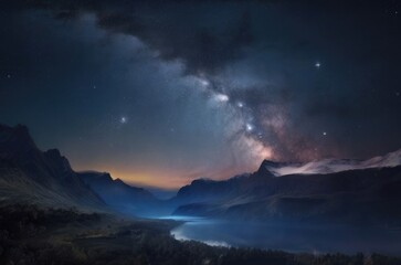  shot of a beautiful starry sky
