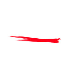 Hand drawn red pencil line