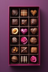 Assorted Gourmet Chocolates: Love in a Box